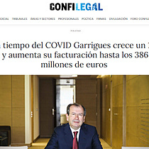 En tiempo del COVID Garrigues crece un 1,4 % y aumenta su facturacin hasta los 386,9 millones de euros